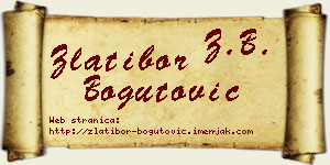Zlatibor Bogutović vizit kartica